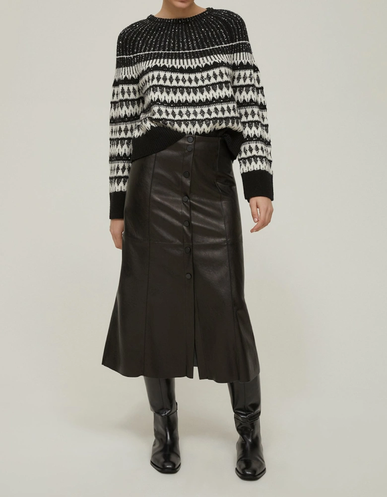  Sibilla Faux Leather Skirt