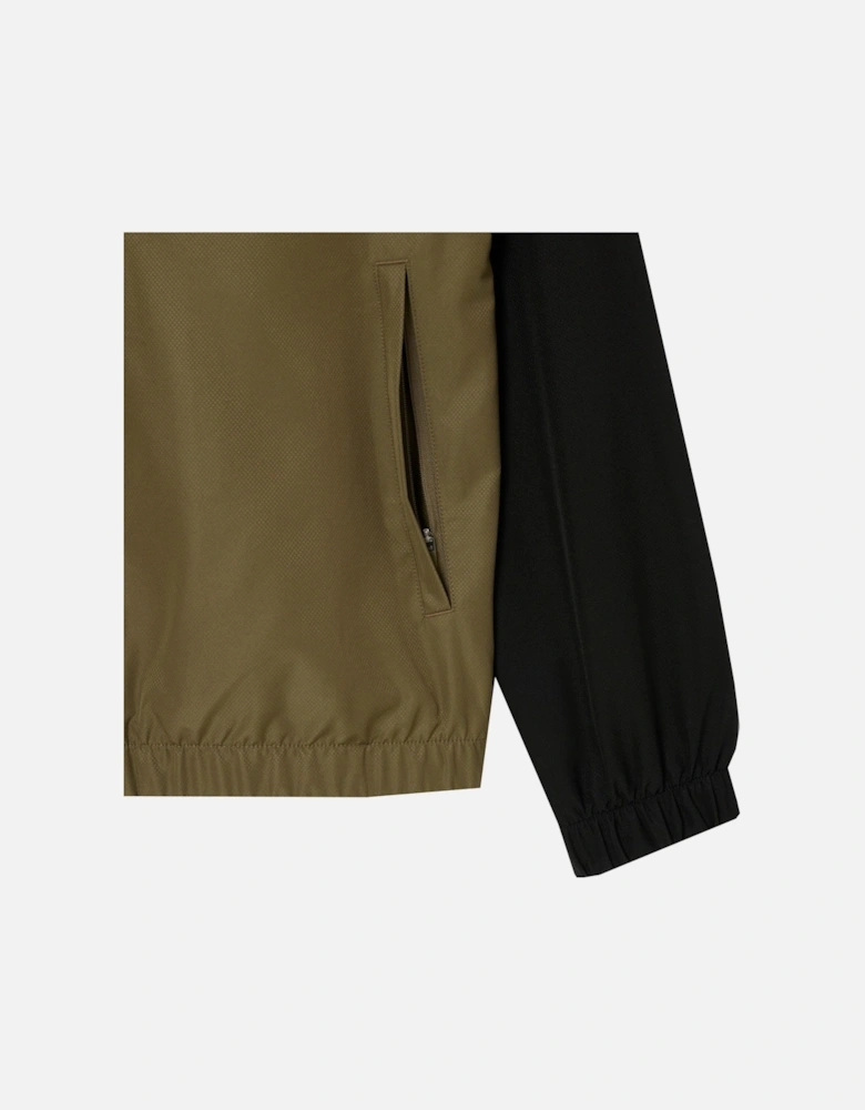 Men's White, Black and Khaki colour block Tracksuit