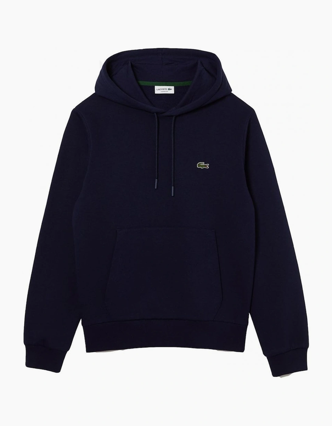Lacoste Men's Black Navy Hooded Sweatshirt - Size 48