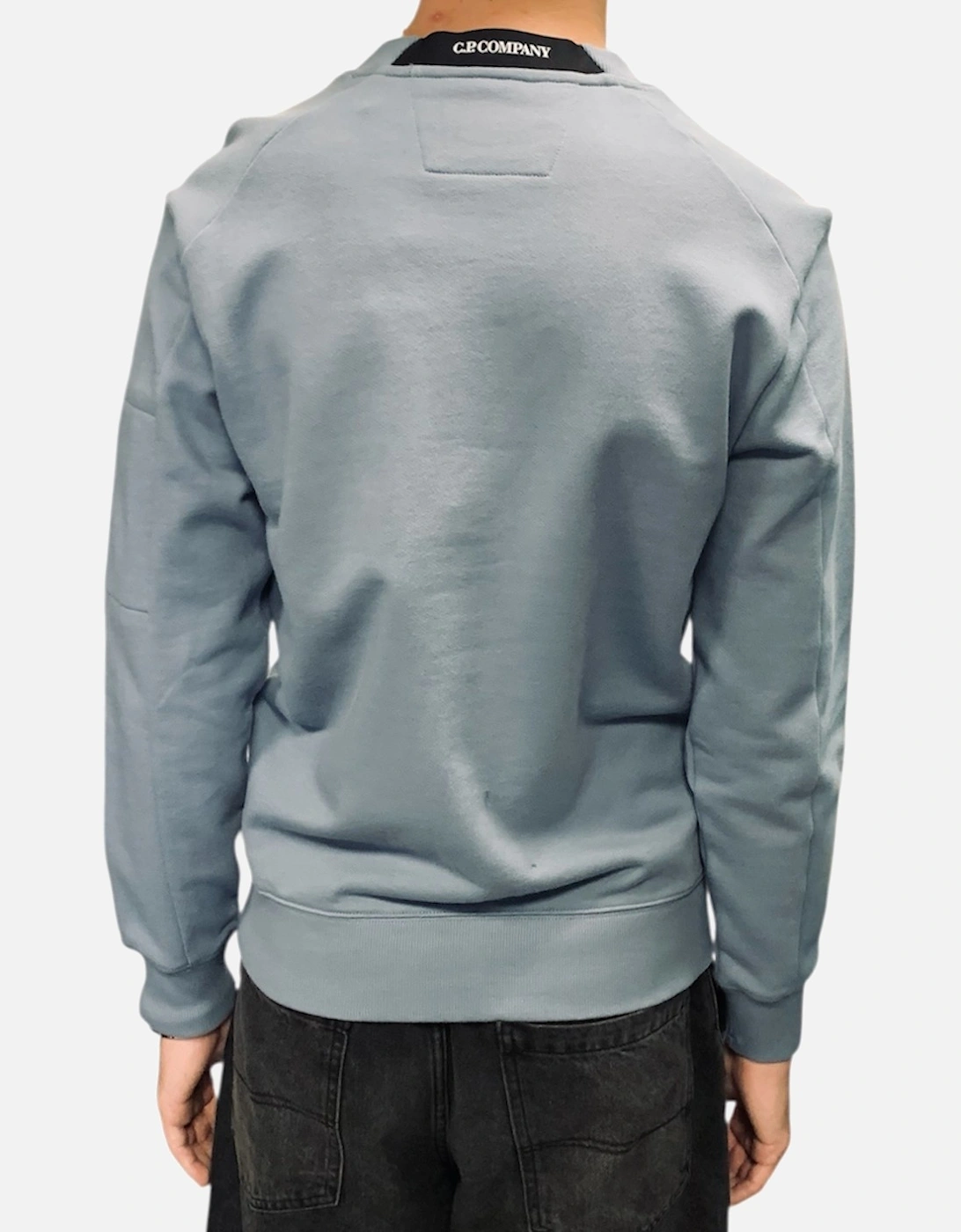 Diagonal Raised Fleece Lens Sweatshirt - Infinity