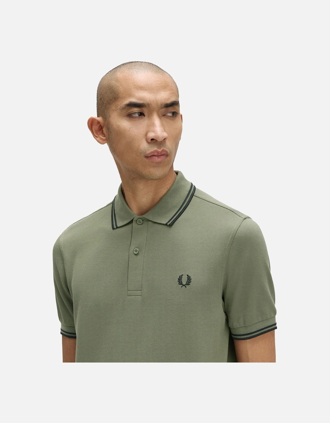 Twin Tipped Polo Shirt Wreath Green/Black/Black