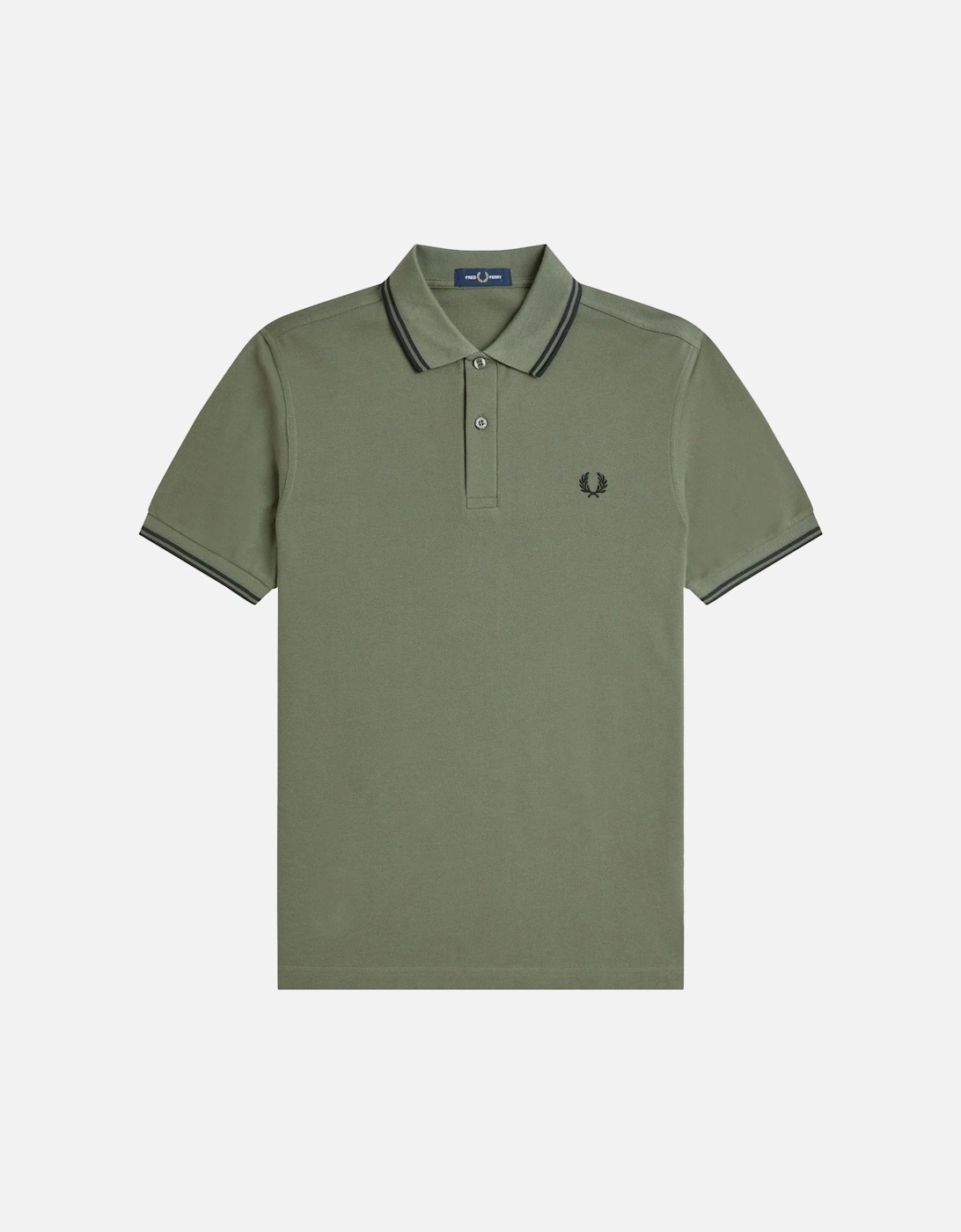 Twin Tipped Polo Shirt Wreath Green/Black/Black, 5 of 4