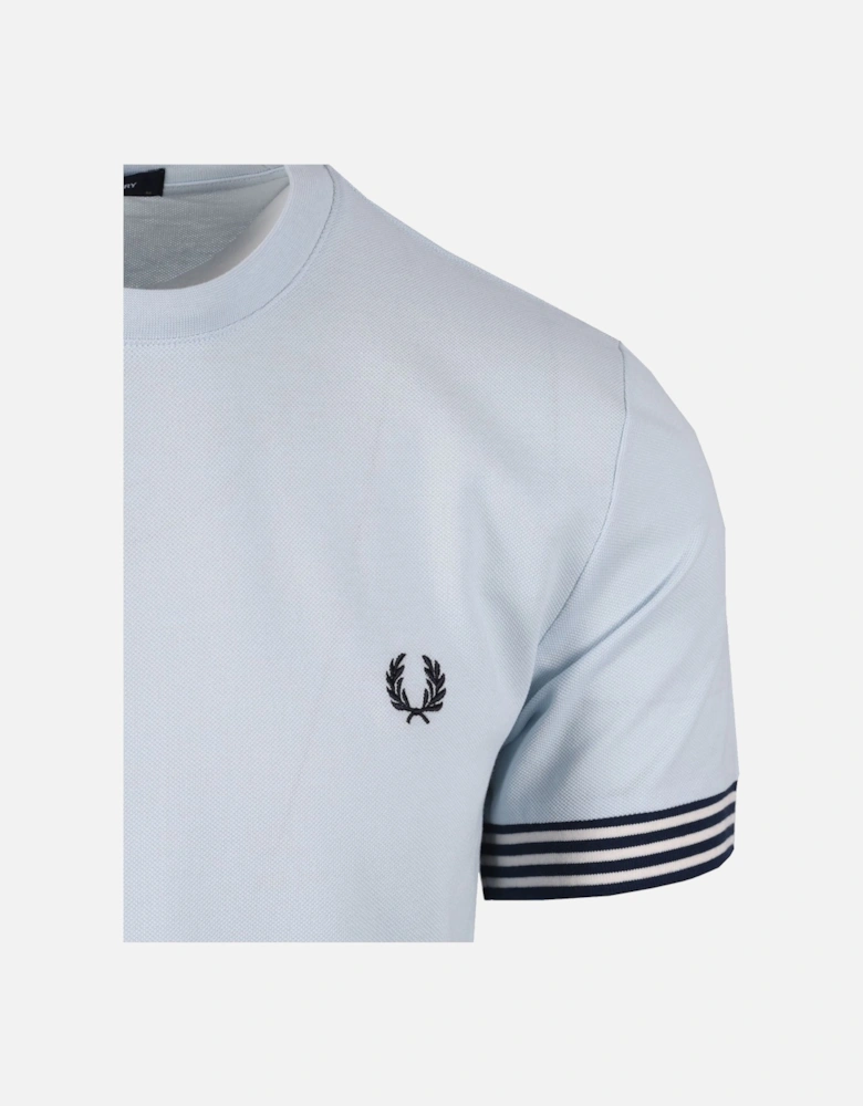 Striped Cuff T-Shirt Light Ice