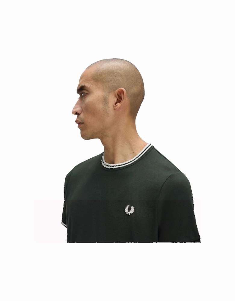 Twin Tipped T-Shirt Night Green/Snow White