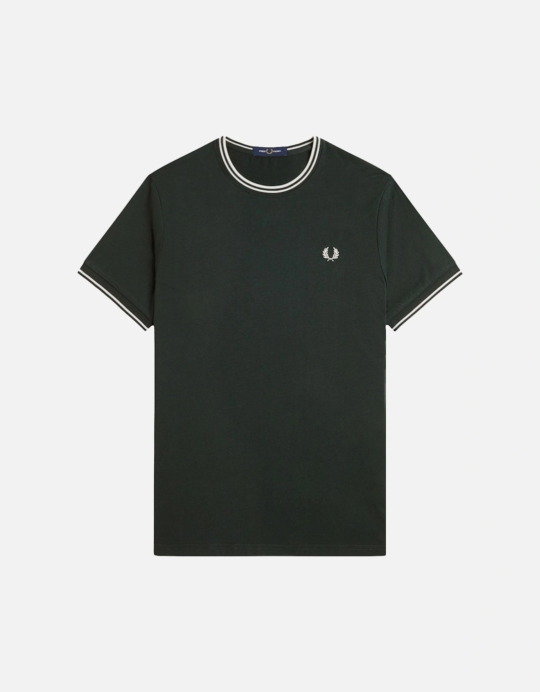 Twin Tipped T-Shirt Night Green/Snow White, 4 of 3