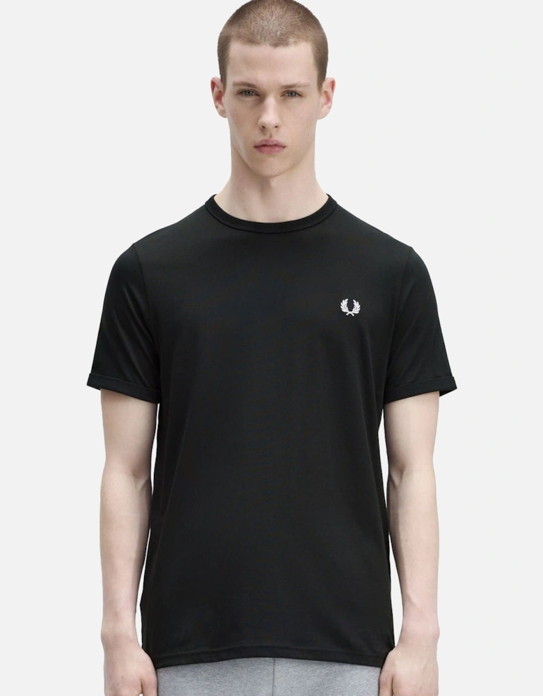 Ringer T-Shirt Black
