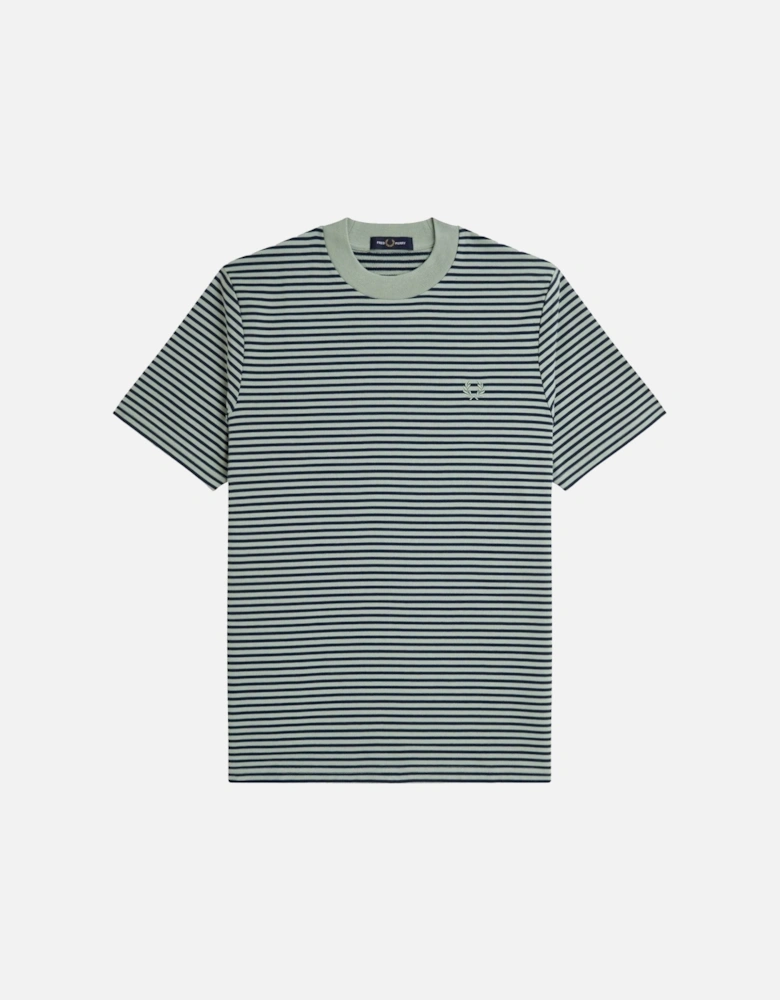 Fine Stripe Heavyweight T-Shirt Bay Leaf