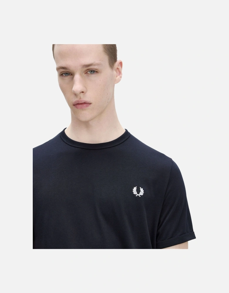 Ringer T-Shirt Navy