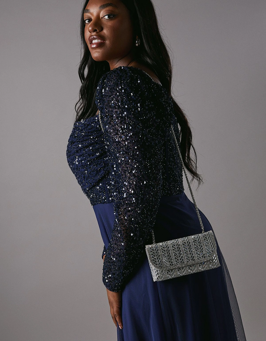 Brazil Diamante Detail Shoulder Bag With Chain Strap, 2 of 1