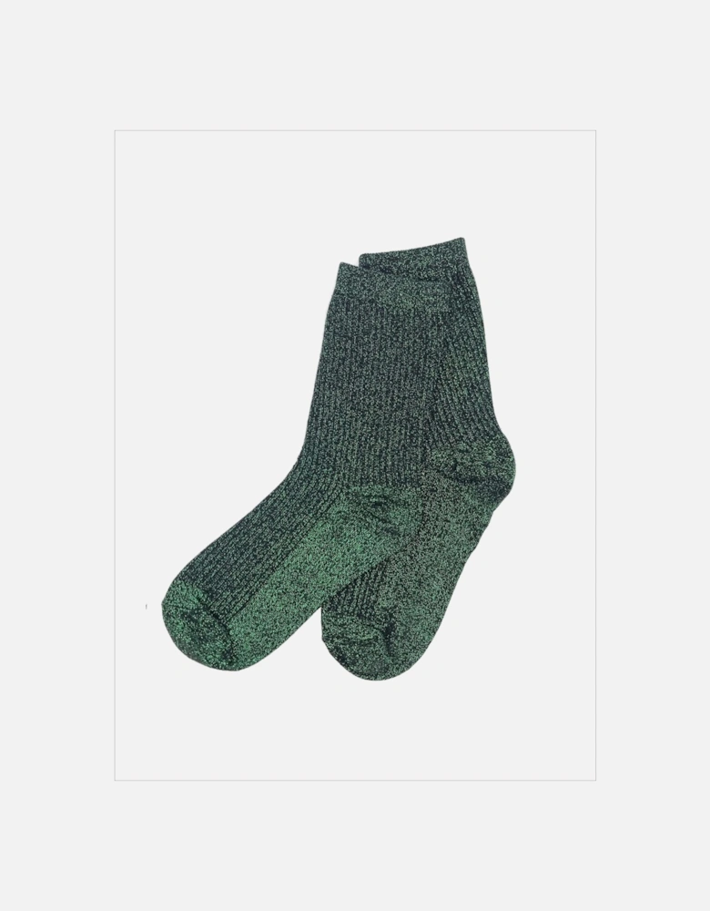 Glitterati Socks in Green