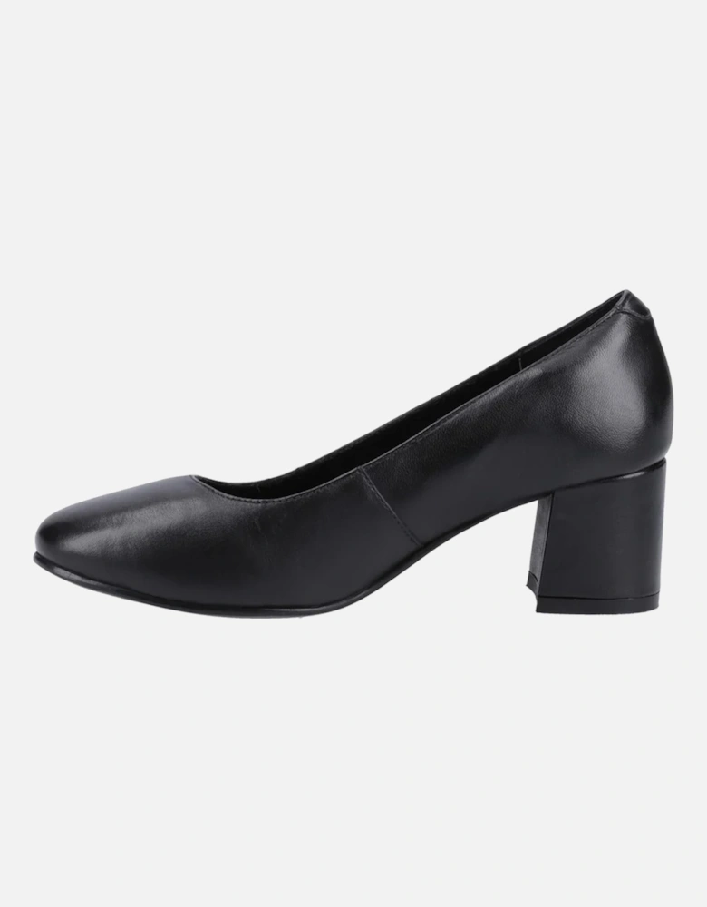 Womens/Ladies Anna Leather Wide Court Shoes