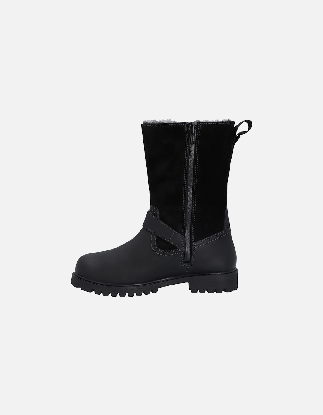 Womens/Ladies Ness Full Grain Leather Biker Boots