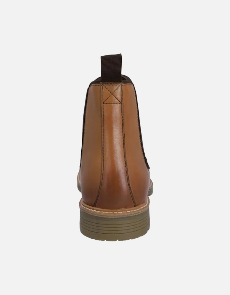 Mens Munro Grain Leather Dealer Boots