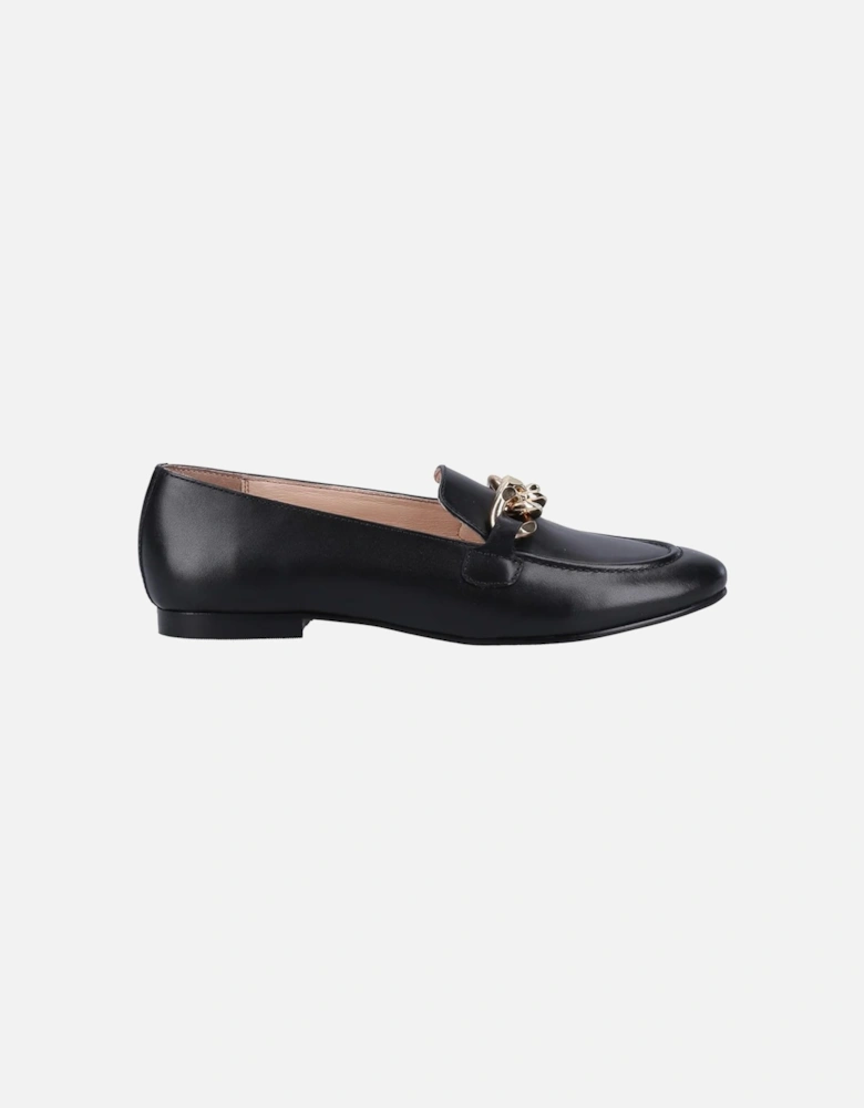 Womens/Ladies Harper Chain Leather Loafers