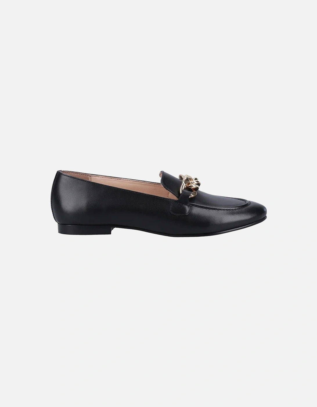 Womens/Ladies Harper Chain Leather Loafers