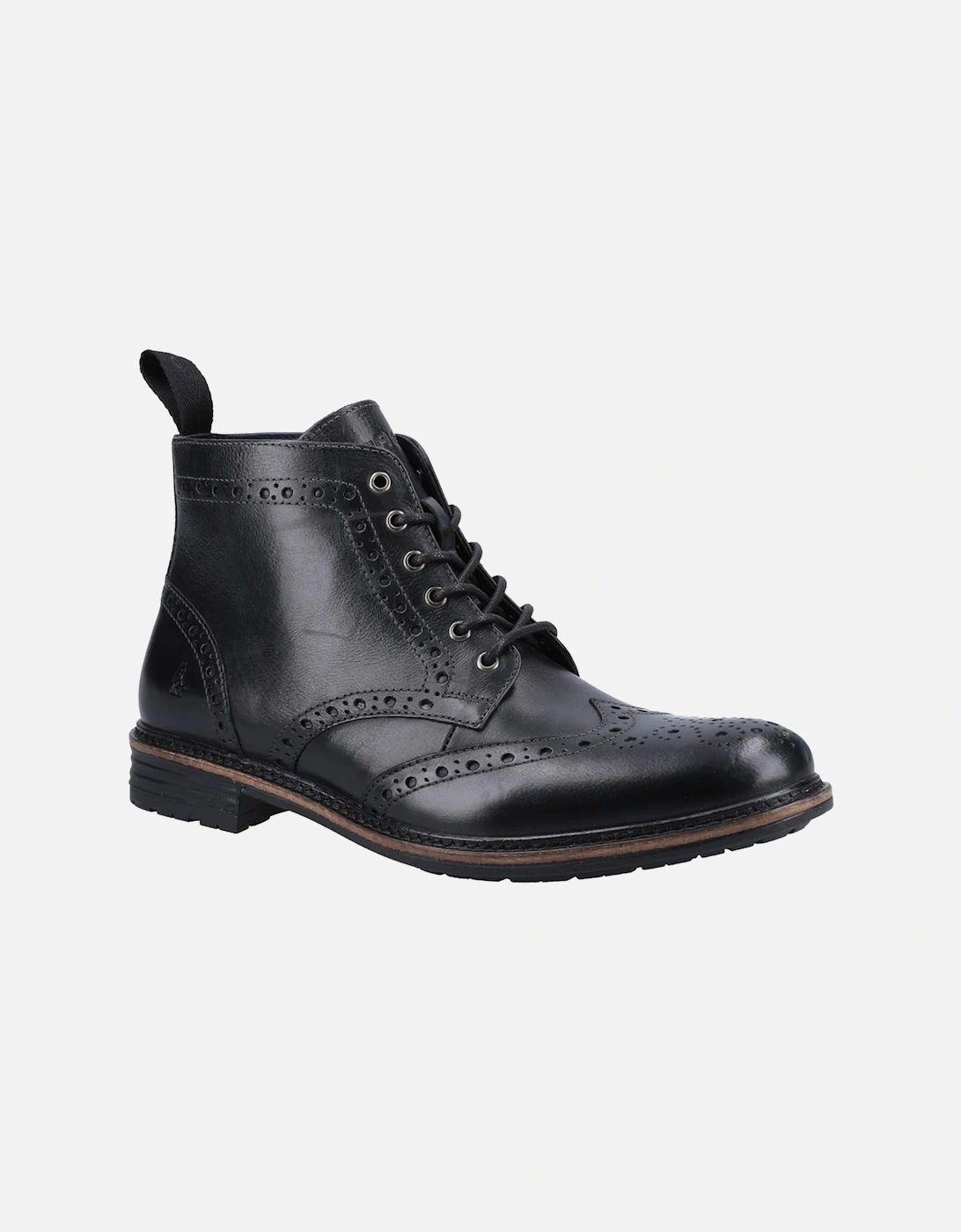 Mens Joshua Leather Ankle Boots, 5 of 4