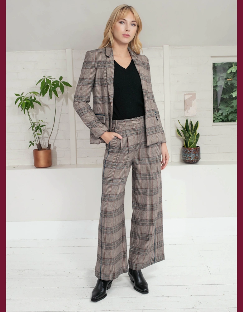 Michaela Check Blazer