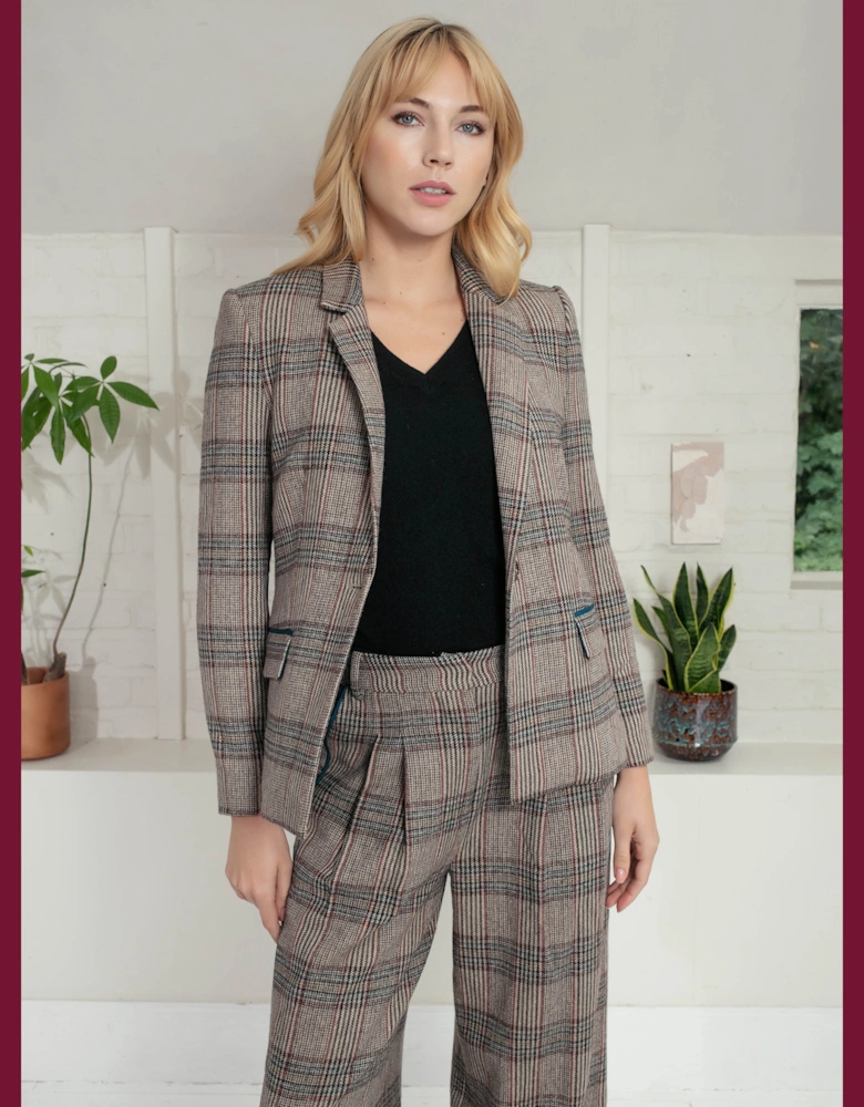 Michaela Check Blazer