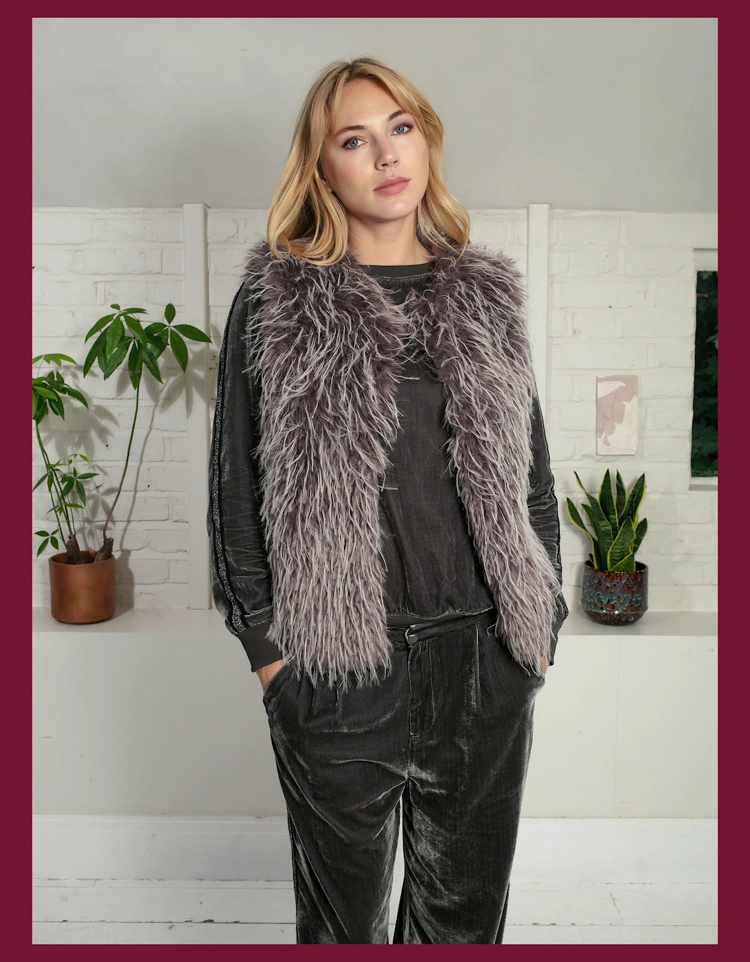 Nooki Design Women's Scandi Gilet In Grey - Size: 14