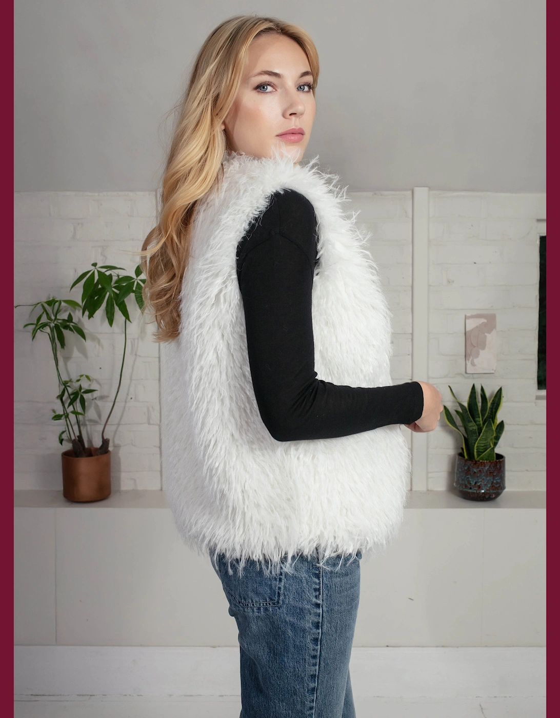 Scandi Gilet In Cream