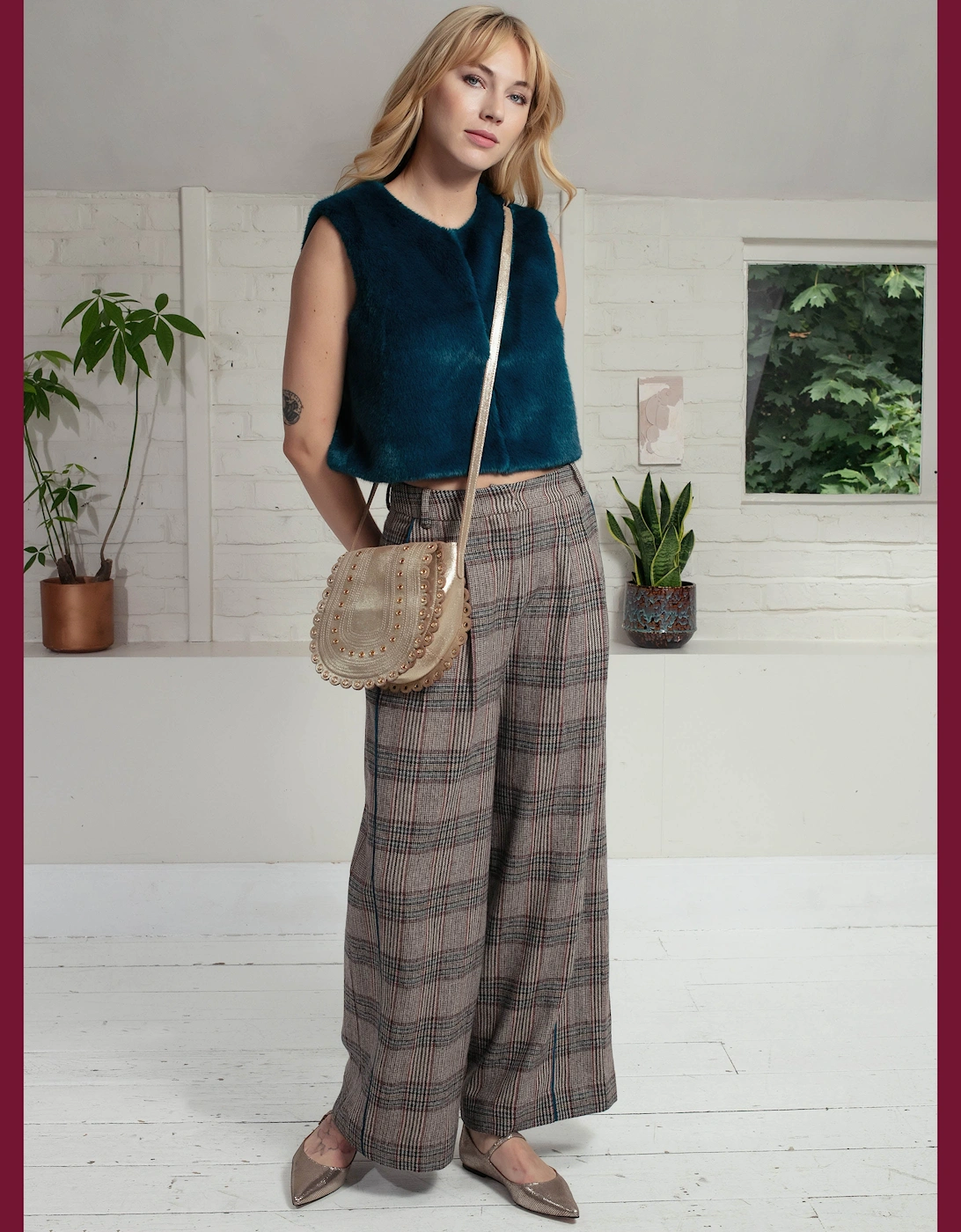 Regan Check Trousers