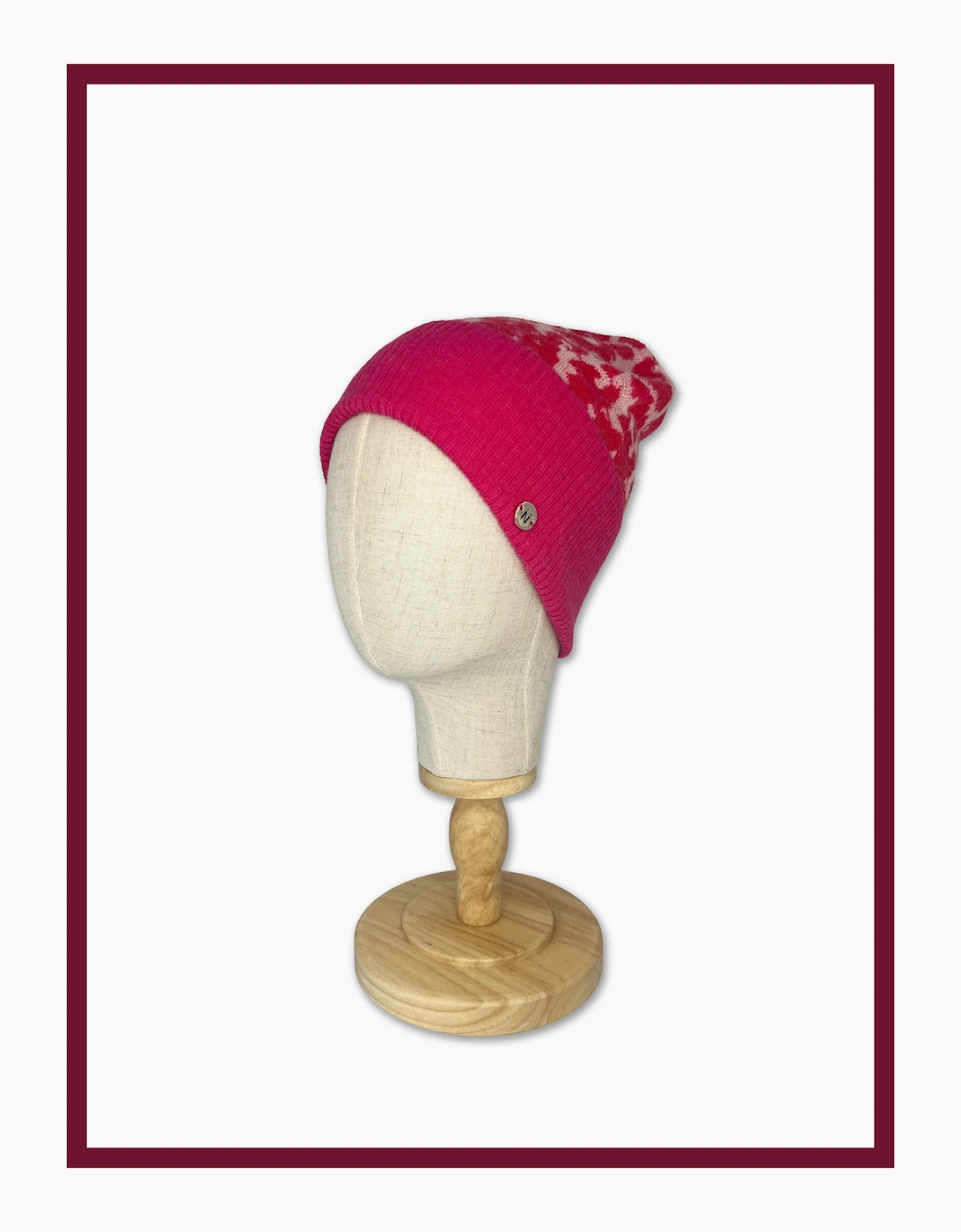 Nooki Design Women's Pink Mix Darcy Leopard Beanie  One