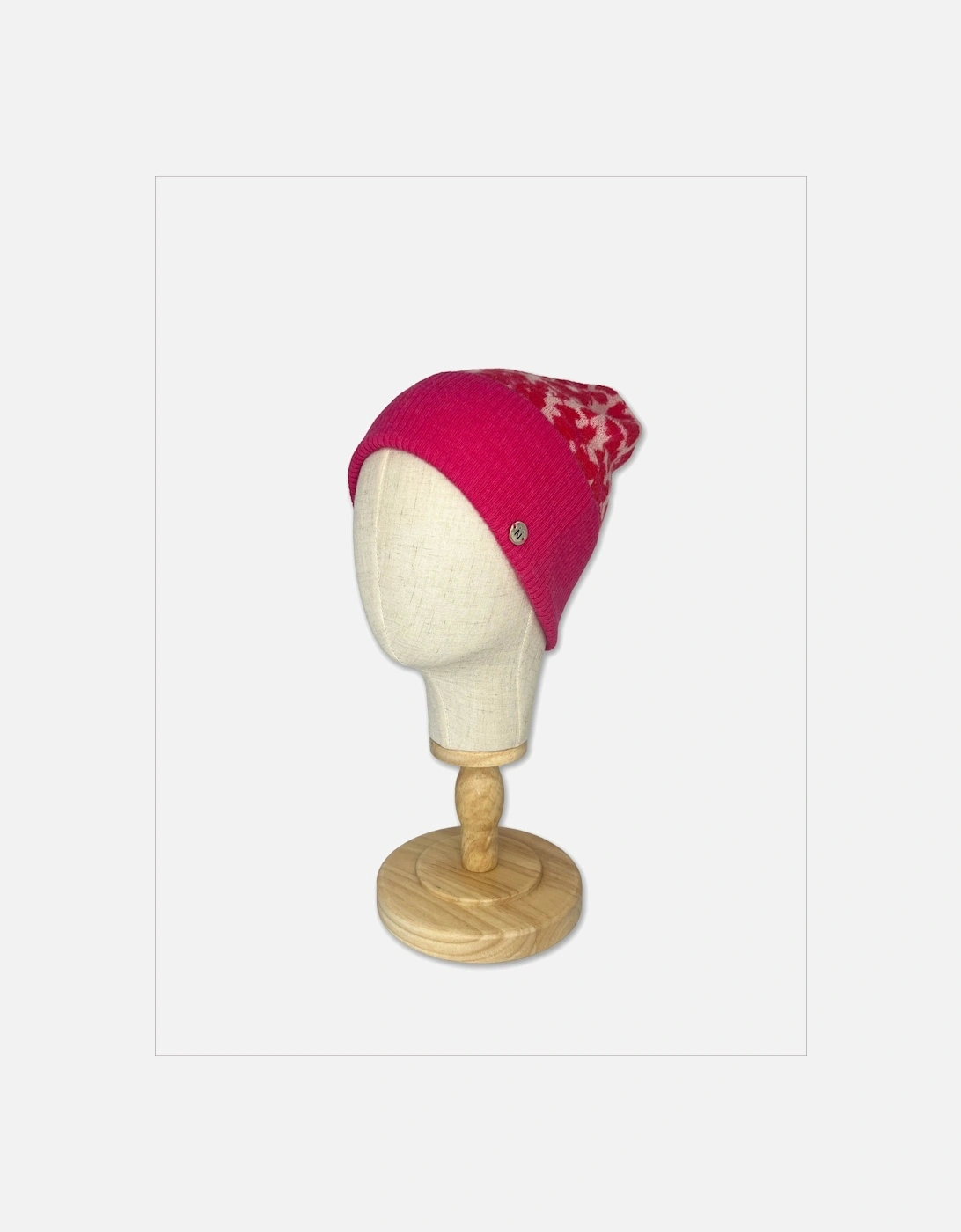 Darcy Leopard Beanie - Pink Mix
