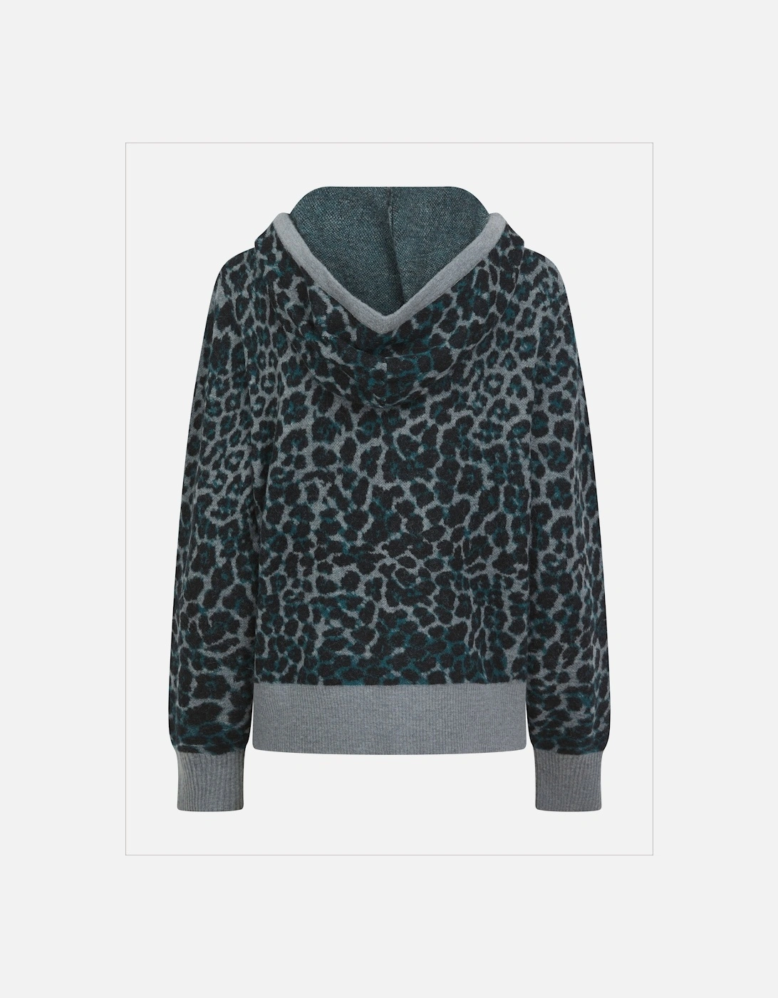 Leopard Norwood Hoodie in Grey