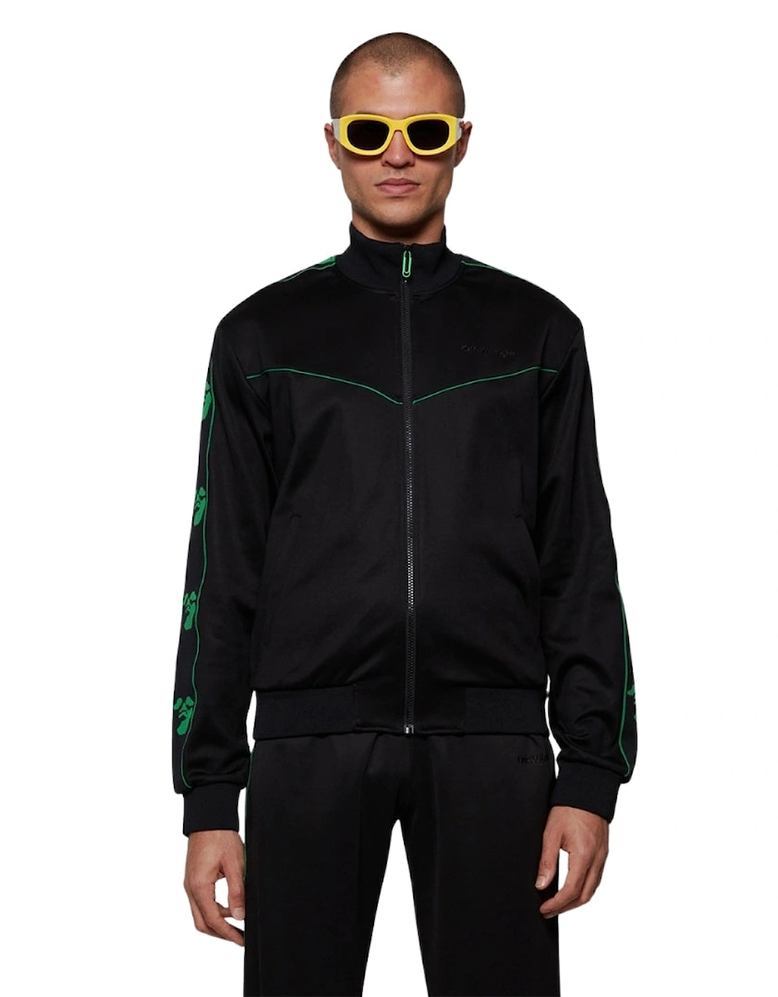 Ow Face Band Slim Tracktop Black
