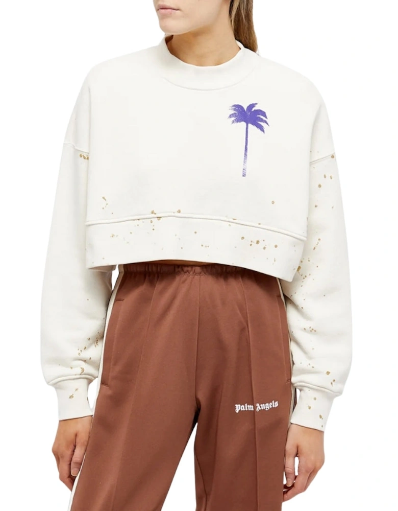 Pxp Painted Cropped Crewneck Butter