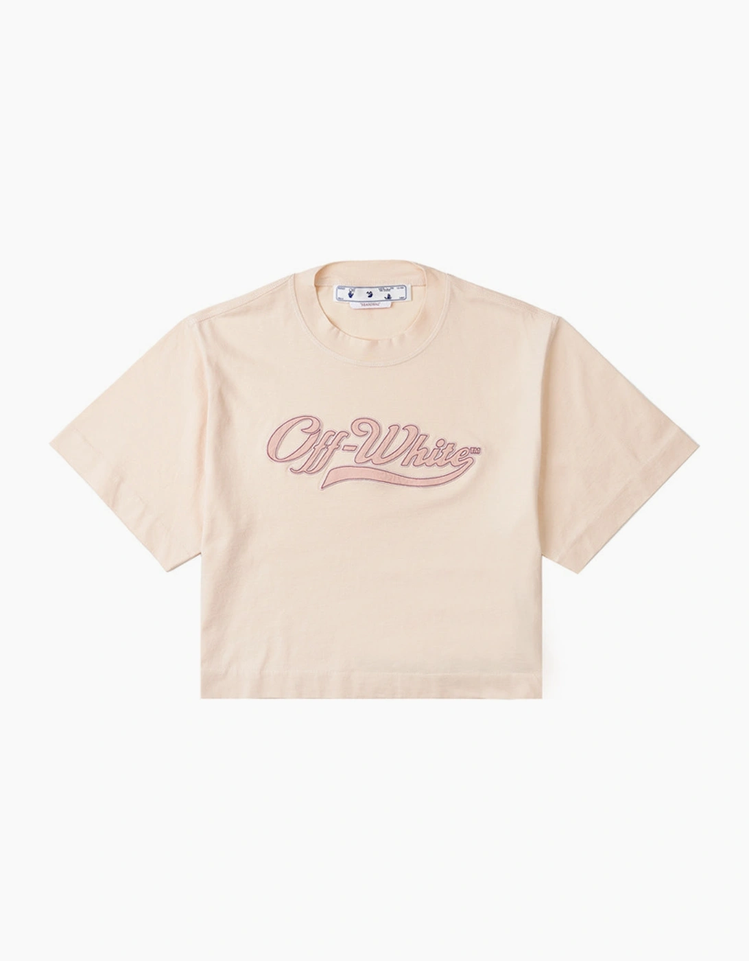 Off-White Women's Short Sleeve Crew T-shirt in Beige | Size: Medium