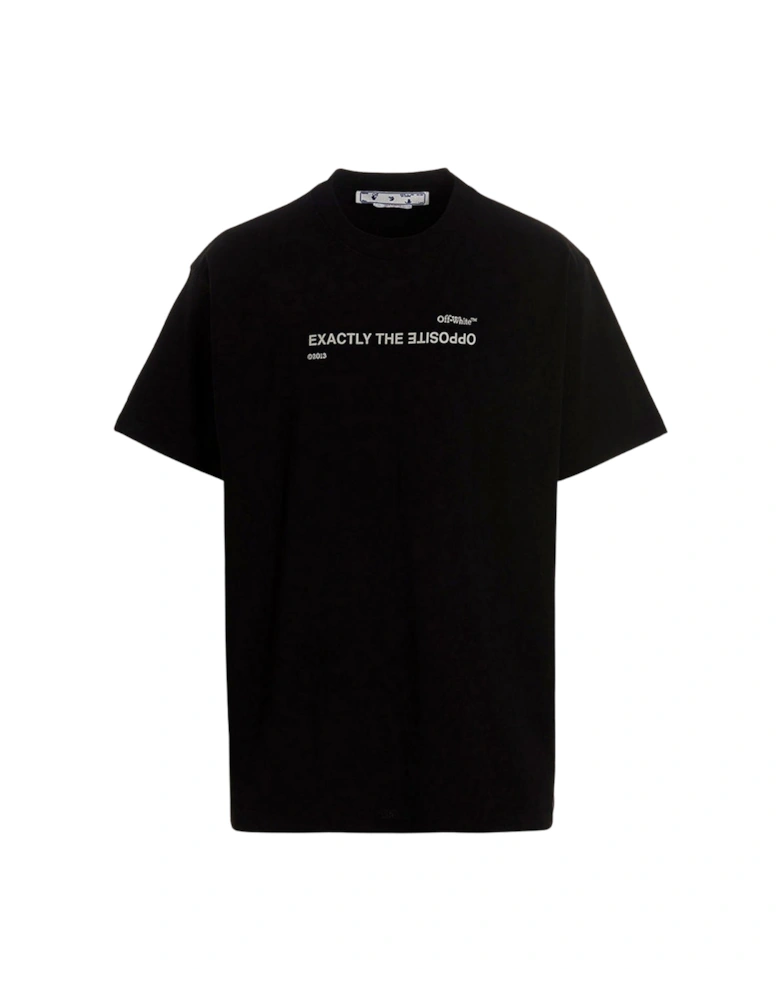 Spiral Opposite Over Short Sleeve Tee Black
