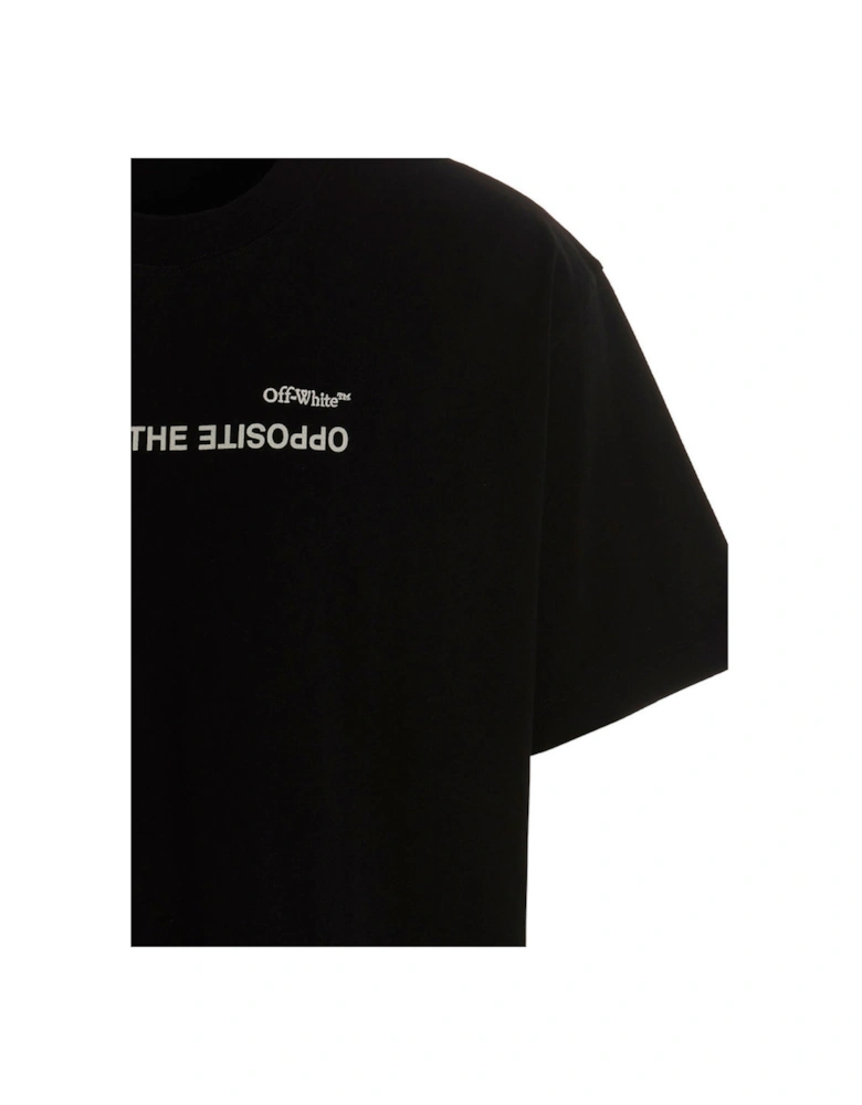 Spiral Opposite Over Short Sleeve Tee Black