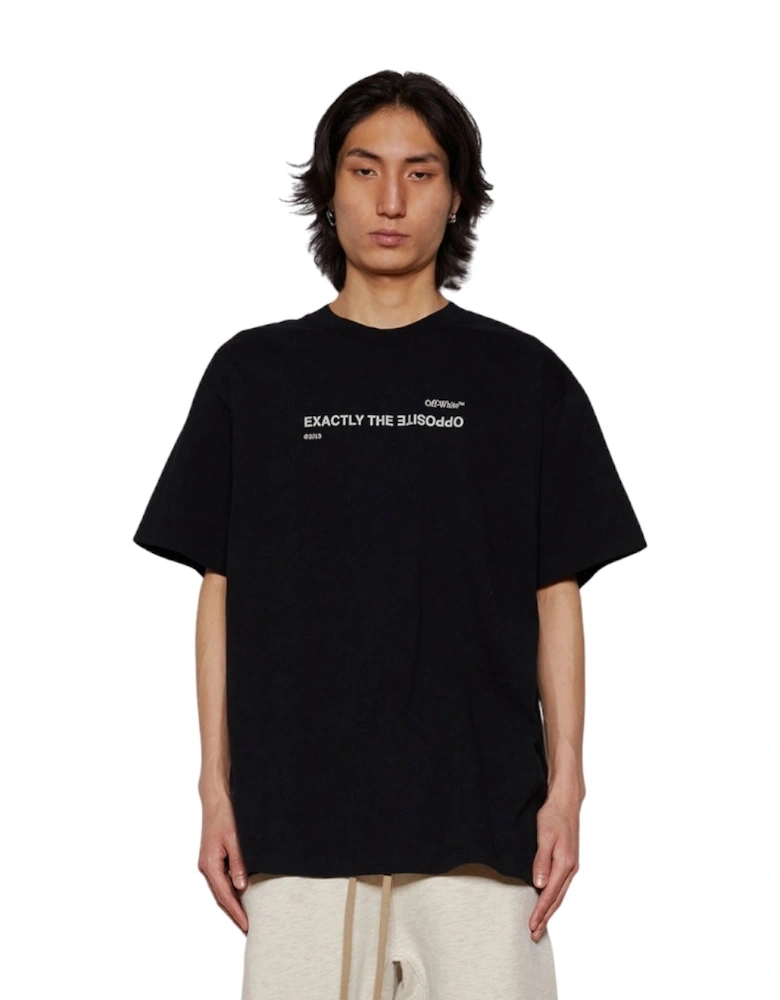 Spiral Opposite Over Short Sleeve Tee Black
