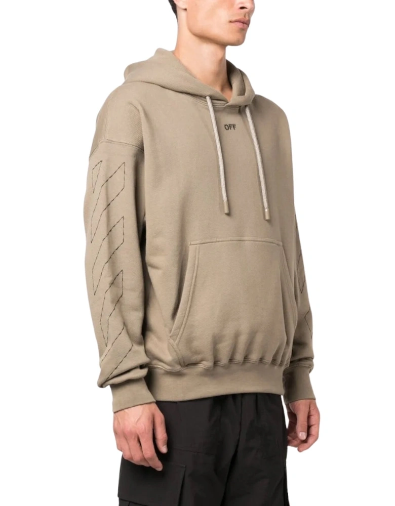 Off Stitch Skate Hoodie Beige