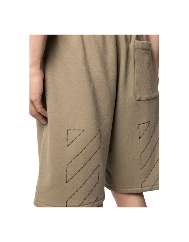 Off Stitch Skate Sweatshorts Beige