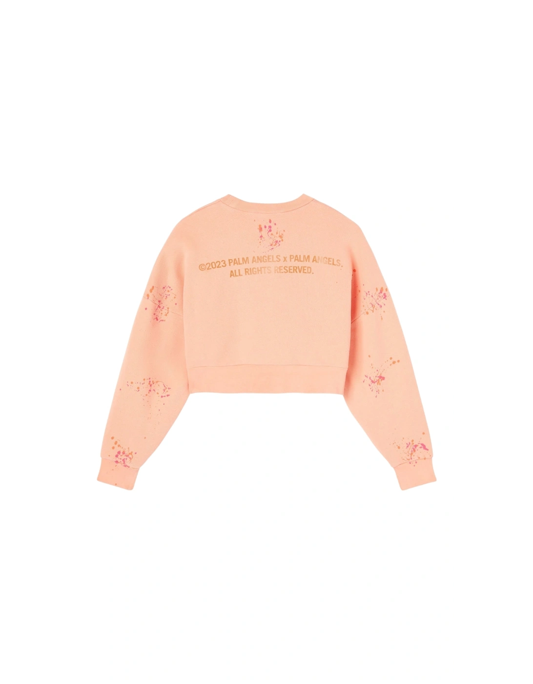 Pxp Painted Cropped Crew Coral