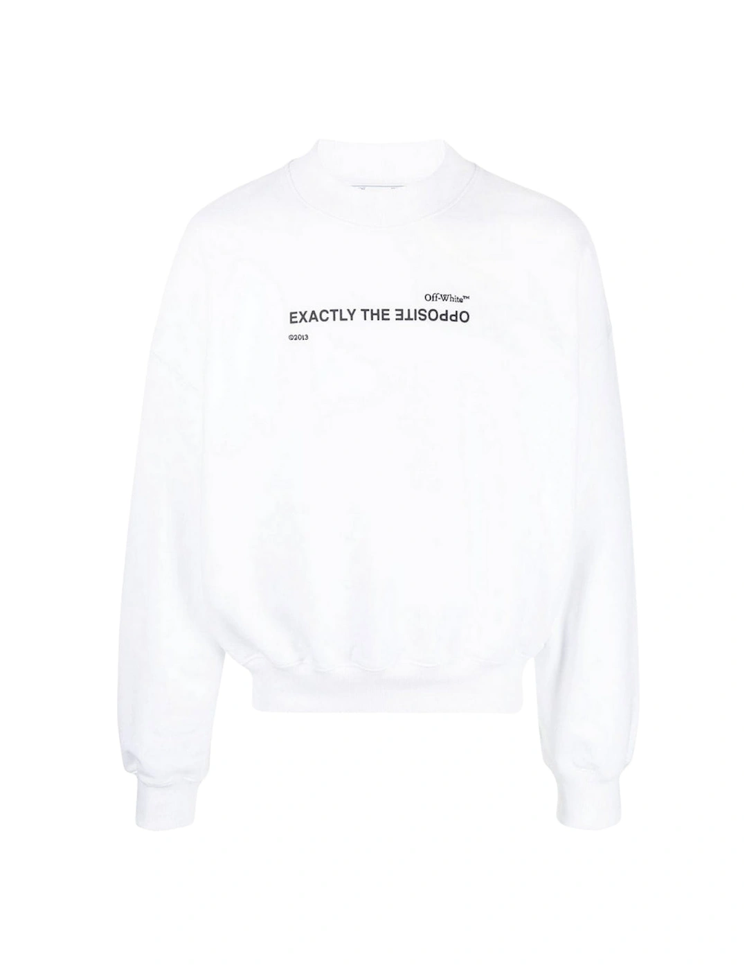 Spiral Opposite Boxy Crewneck White, 5 of 4