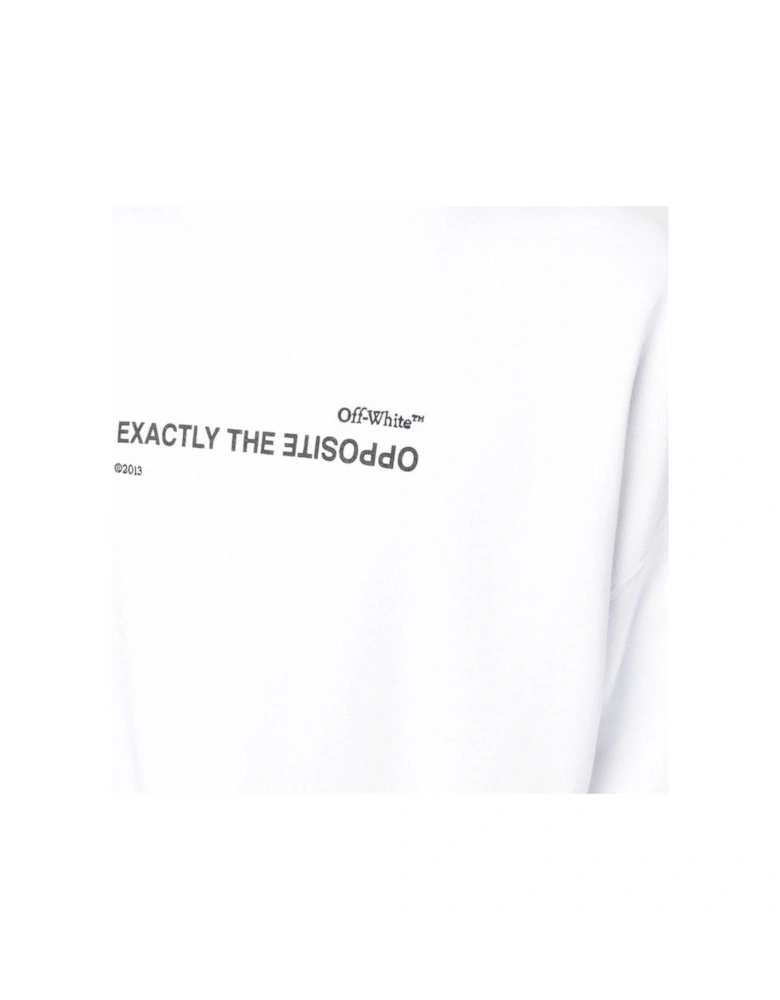 Spiral Opposite Boxy Crewneck White