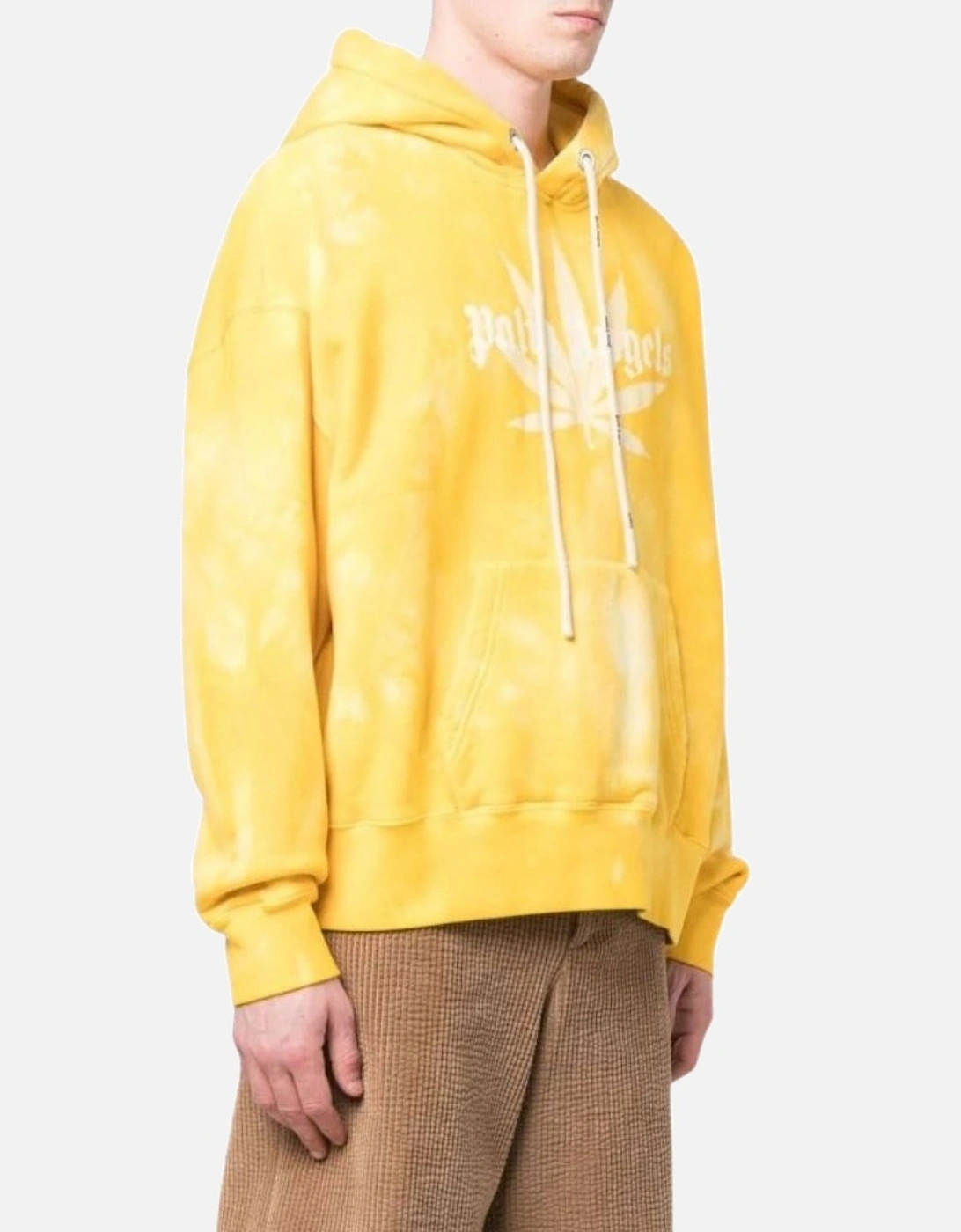 Leaf Tie Dye Hoodie Yellow