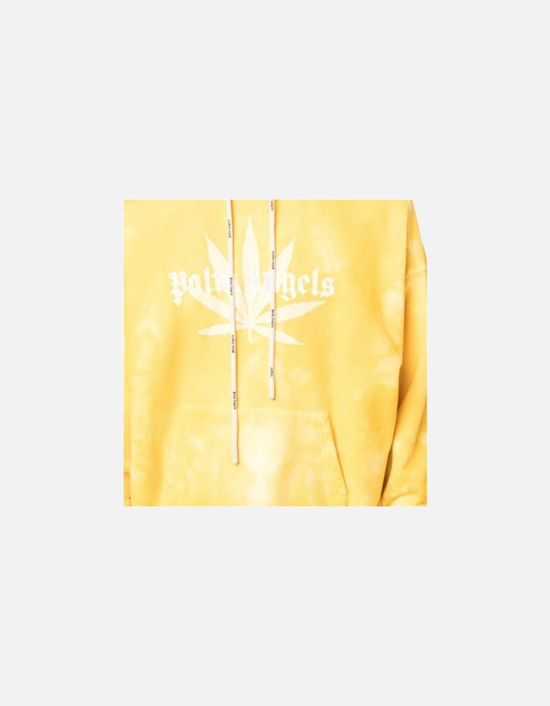 Leaf Tie Dye Hoodie Yellow