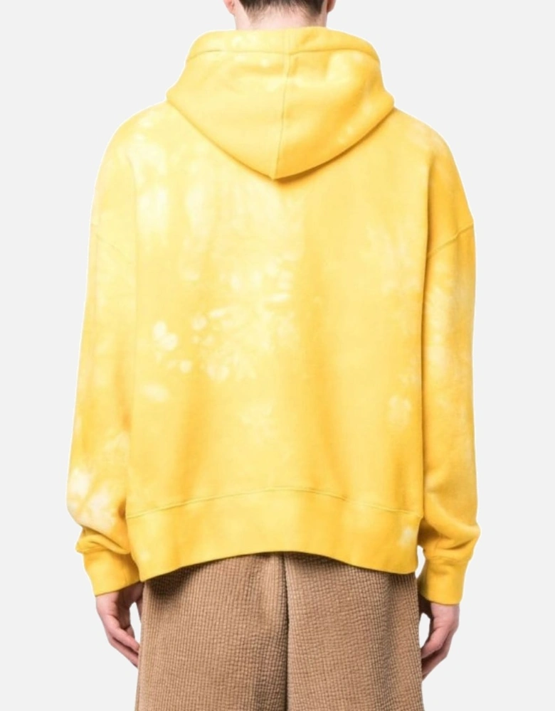 Leaf Tie Dye Hoodie Yellow
