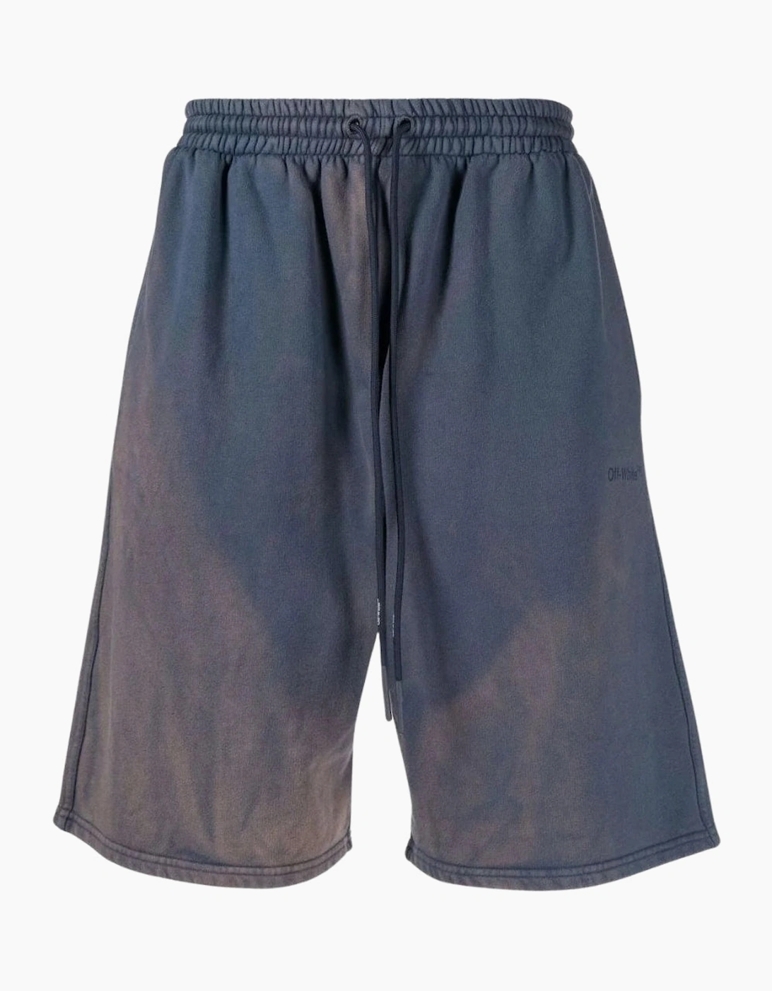 Off-White Men's Grey Diag Tab Vintage Skate Sweatshorts Outerspace - Size: 35/34/32