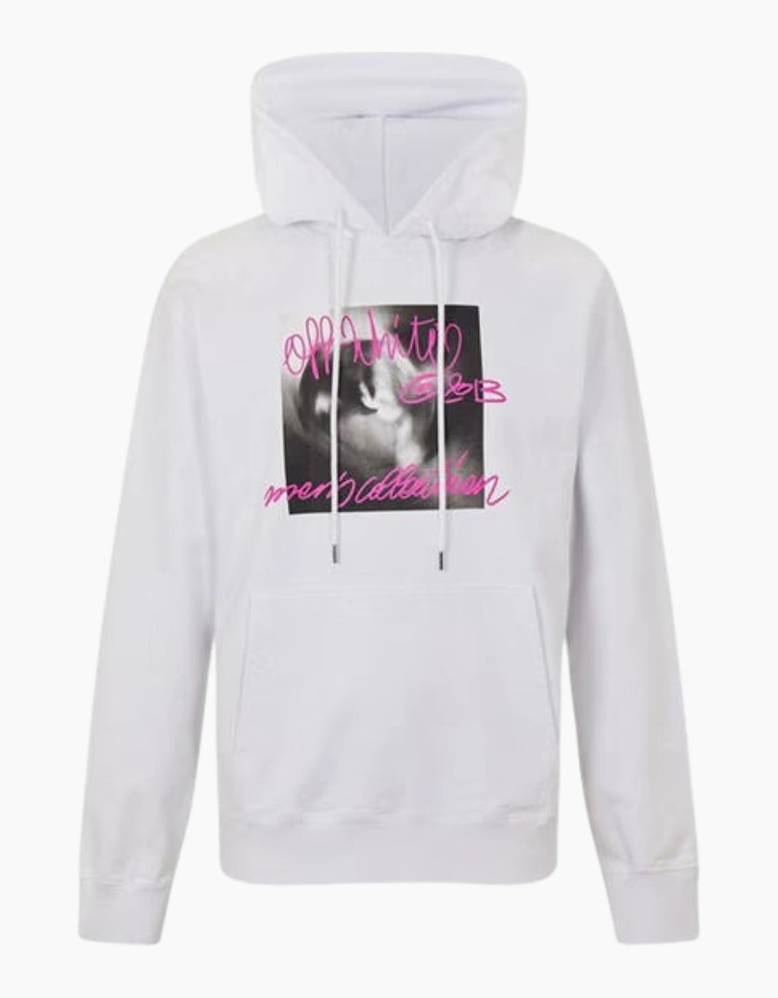 Men's Off-White Tornado Type Slim Hoodie White - Size: 42