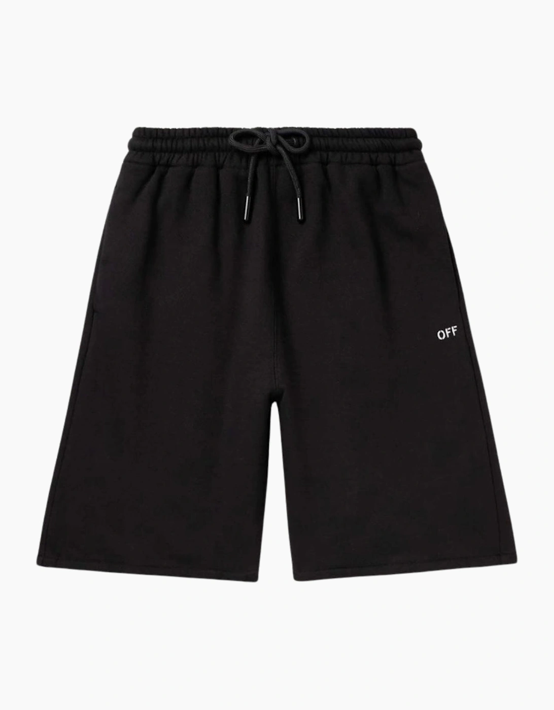 Off-White Men's Black Off Stitch Skate Sweatshorts - Size: 35/34/32