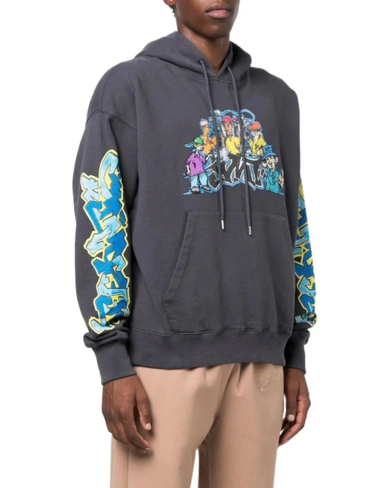 Graffiti Pupp Skate Hoodie Outerspace