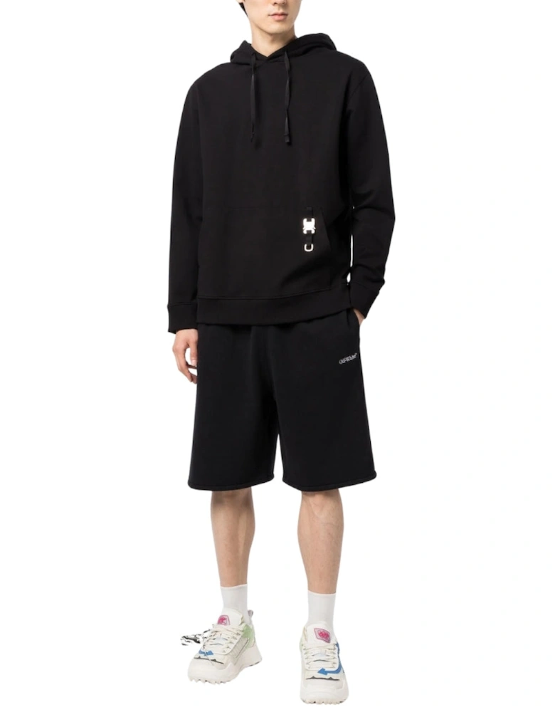 Stitch Diags Skate Sweatshorts Black