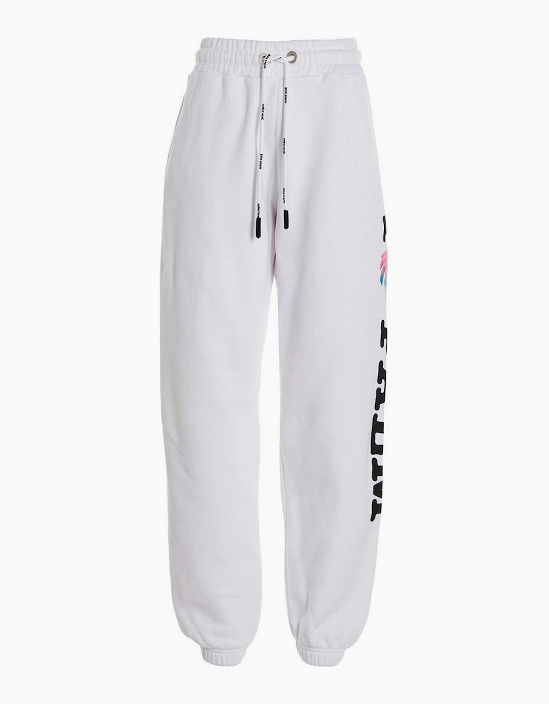 Palm Angels Women's White I Love Pa Sweatpants  8 Xs