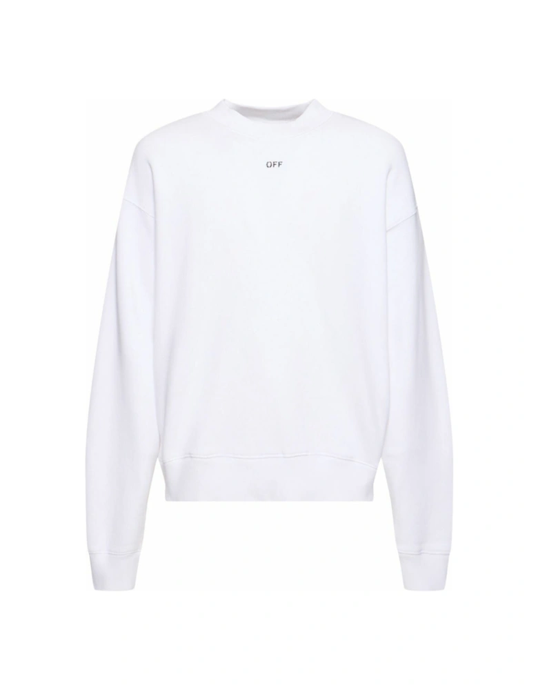 Off Stamp Skate Crewneck White
