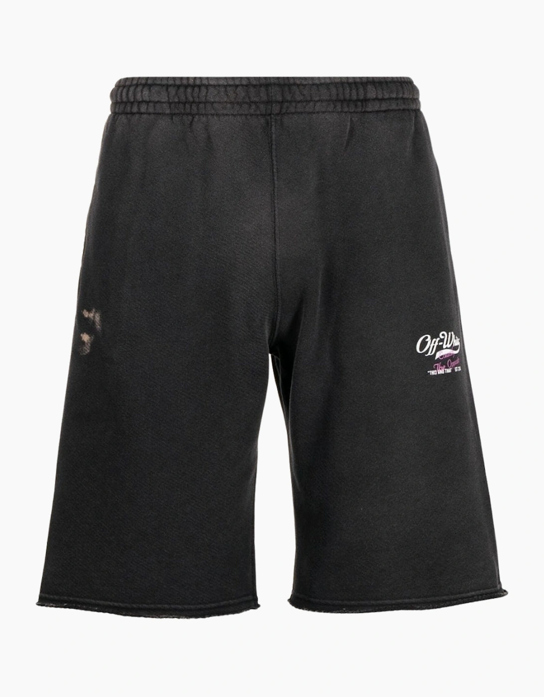 Off-White Men's Black Wave Off Sweatshorts - Size: 32/30/31